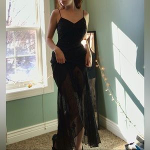 Stènay vintage sequin gown, size 6